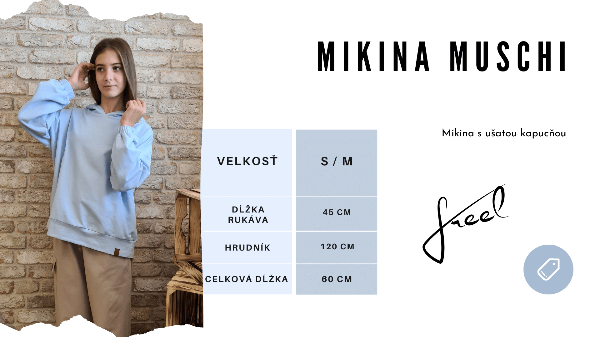 Veľkostna tabuľka_Mikina Muschi_Freel